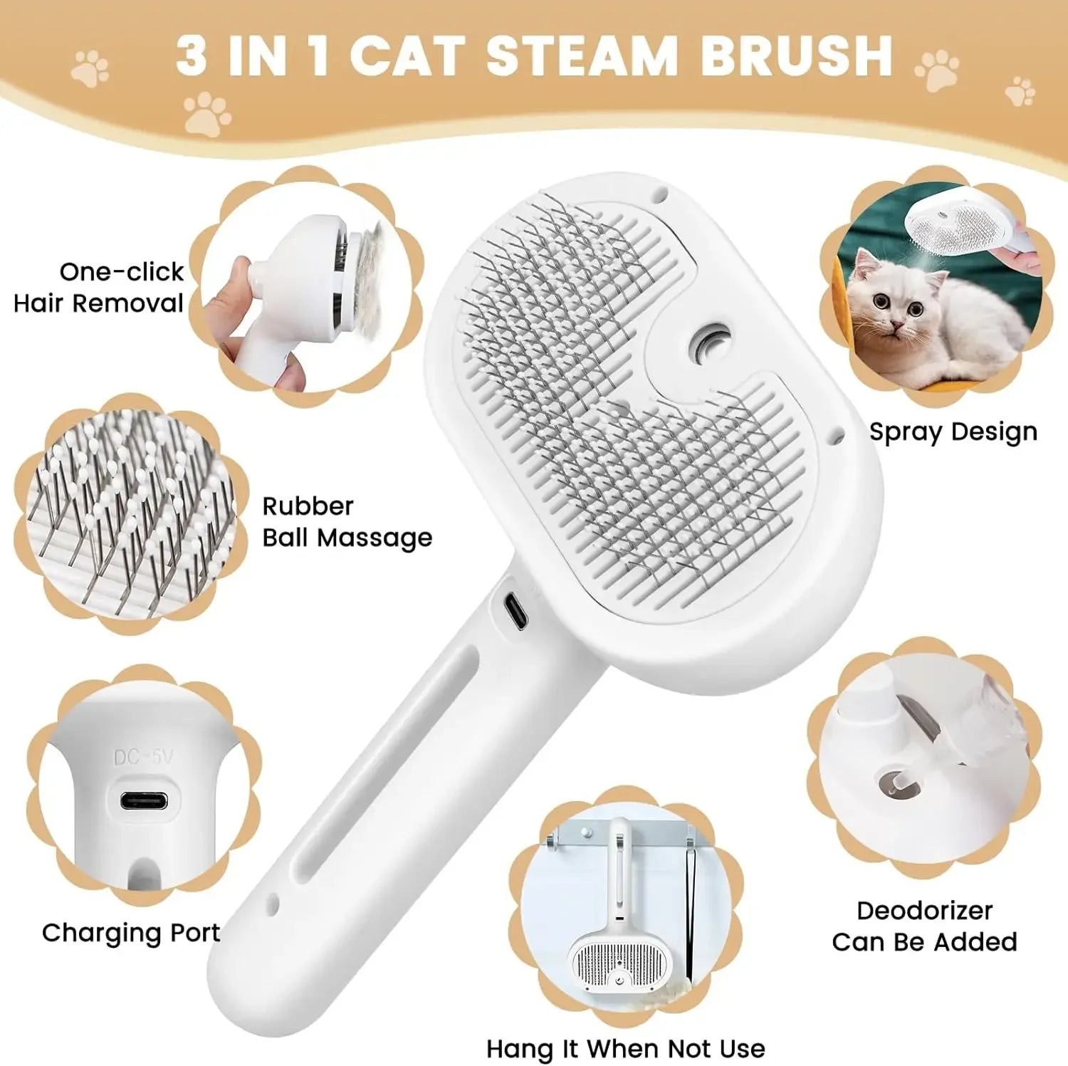 Pawlished 3-in-1 Grooming Brush™